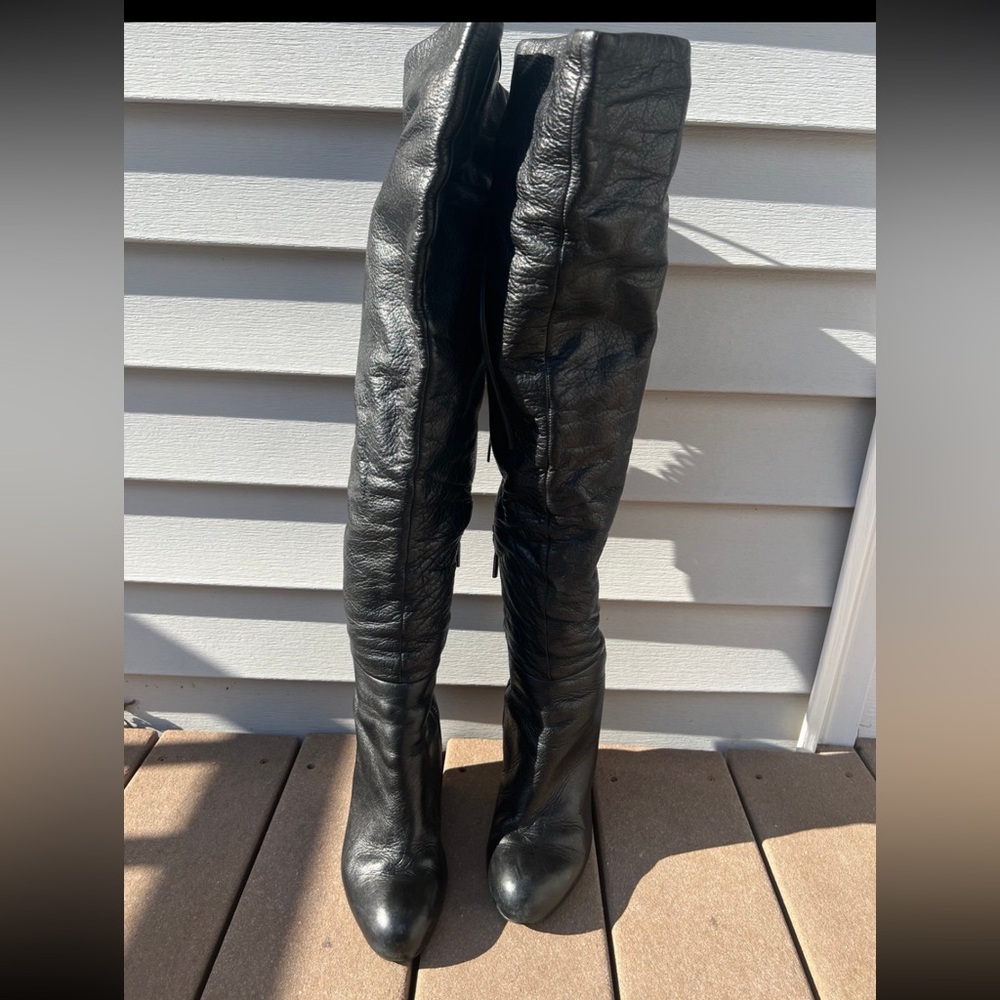 DKNY Jeanette Over the Knee Wedge Boot - Picture 2 of 11